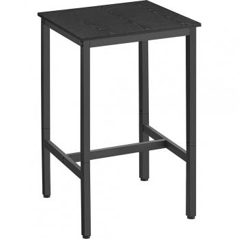 Mesa de Bar Cuadrada Alta, Estructura Robusta de Acero, Montaje Fácil, Ideal para Cocina y Salón, Estilo Industrial, Disponible en Varios Colores, 60x60x90 cm