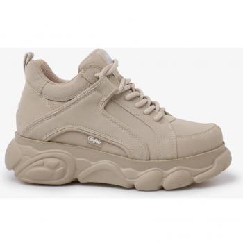 Buffalo CLD Corin Mujer Zapatillas de Plataforma Piel Sintética Color Nude Beis con Cordones