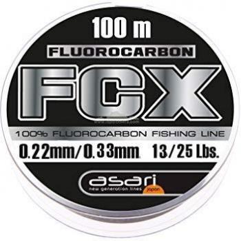 Asari FCX FLUOROCARBON 100MTS 0.22Ø - 13LB-5.91KG