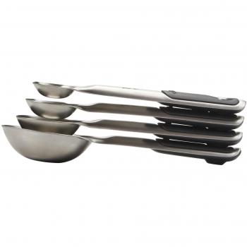 OXO Good Grips 7 Teiliges para la medición de la Violeta, Acero Inoxidable, Acero Inoxidable, 4 Piezas