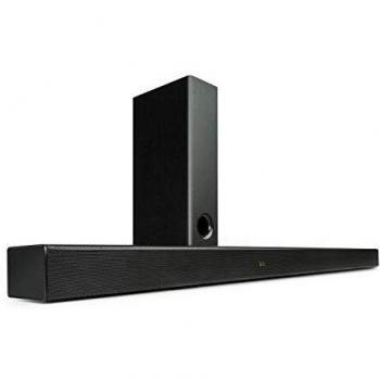 auna Areal Bar 750 Sistema de Sonido 2.1 - Barra de Sonido con subwoofer inalámbrico, 120 W RMS de Potencia Total, entradas óptica, coaxial y Auxiliar, Puerto USB y HDMI-ARC, Bluetooth, Negro