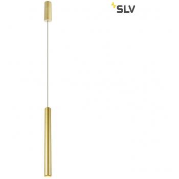 Lámpara de suspensión LED Helia 40 PD, oro suave, 12W, 720lm, difusor h45cm ø4cm, 3000K