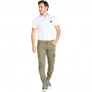 Le Temps des Cerises Alban Cargo Trousers in Khaki