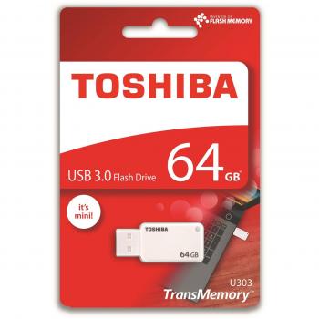 Toshiba THN-U303W0640E4 - Memoria USB 3.0 DE 64 GB, Color Blanco