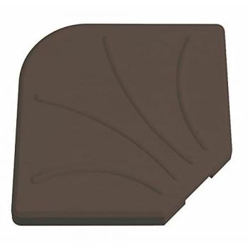 Base para Sombrilla Excéntrica de Cemento Marrón 25 kg - 47 x 47 x 5,5 cm