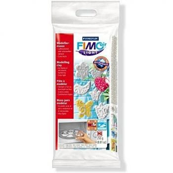 FIMO Staedtler Air Light 8131-0, Pasta de modelar de color blanco, Envase con una pastilla de 250 gramos