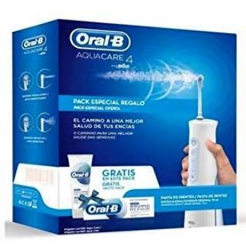ORALB EU000502830001 Oral-B Aquacare Irrigador De Agua Con Tecnología Oxyjet+Pasta 75ML, Negro