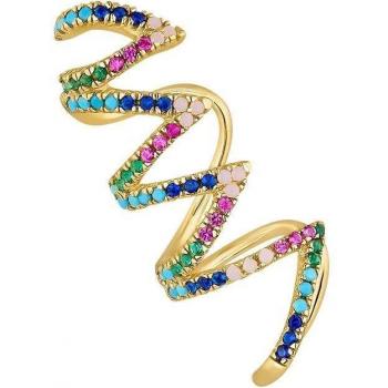 Ear Candy - Pendiente ear cuff Zulu de plata bañado en oro amarillo 18k