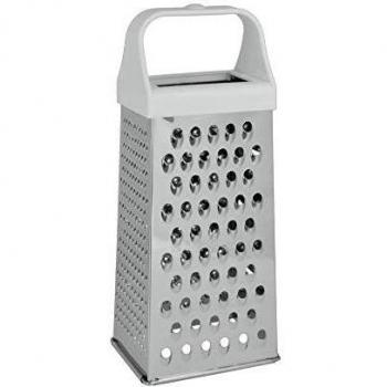 Metaltex RALLADOR 4 Caras INOX 23 CMS, Acero Inoxidable, Plateado, Estándar