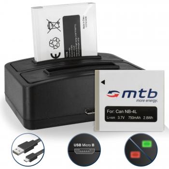 2 Baterías + Cargador Doble