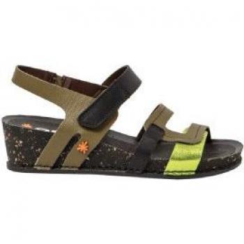 Sandalias de Piel 1941 I Imagine verde con altura cuña de 4 cm para mujer