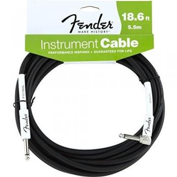Fender Performance Series jack/jack coudé 5.5m (18.6 ft) black