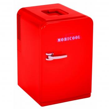 Mobicool F15 - Nevera termoeléctrica pequeña, conexiones 12 / 230 V,  5 litros de capacidad, color rojo