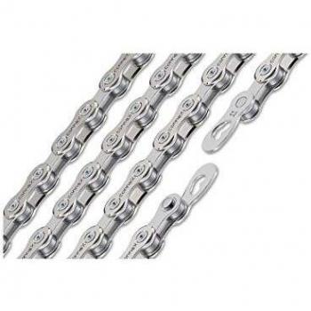 Cadena Connex 11sE de 11 velocidades para bicicletas eléctricas y MTB - 132 eslabones, plata