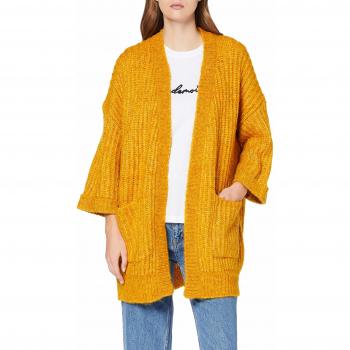 YAS Yassunday Knit Cardigan Chaqueta Punto, Amarillo Golden Yellow, 40
