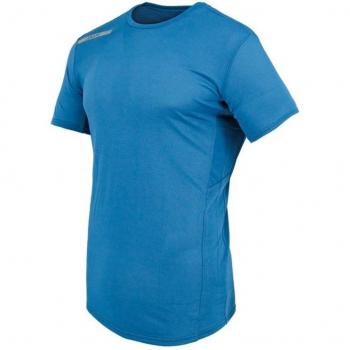 Camiseta de montaña Joluvi Athlet Azul para Hombre con Detalle Reflectante