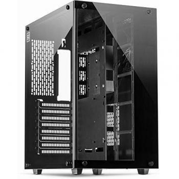 Inter-Tech C-701 Panorama Full Tower Case with Tempered Glass USB 3.0 Black