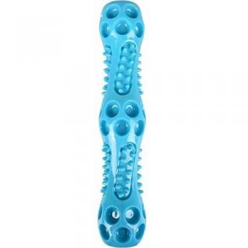 Palo Mordedor de Caucho con Sonido Azul para Perros 27cm