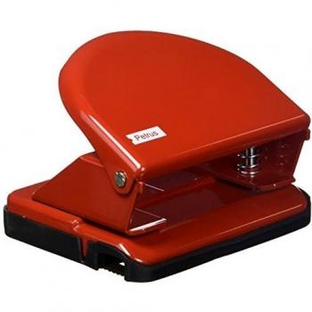 Petrus Perforadora clásica metálica, 20 hojas, Rojo, 52, 33746