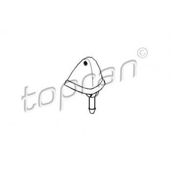 Tobera de agua para lavado de parabrisas TOPRAN 103 244, compatible con VW Golf I y II, LT 28-35
