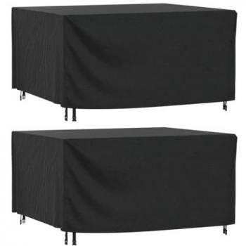 Cubiertas para muebles de jardín 2 uds impermeable 420D 180x140x90 cm