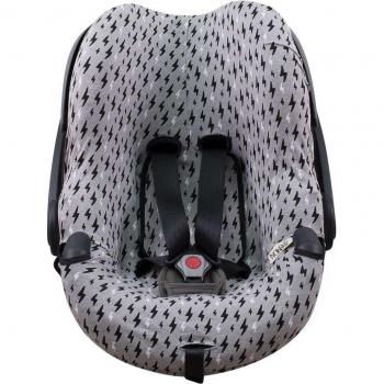 Funda de Algodón Transpirable Jyoko para Silla de Coche Besafe Izi Go Black Rayo