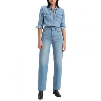 Levi's Ribcage Straight Ankle Jeans for Women - Light Indigo, Size W28
