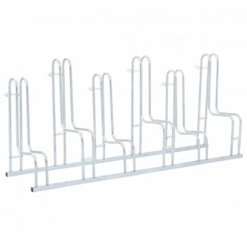vidaXL Bicycle Stand for 6 Bikes Floor Freestanding Galvanised Steel
