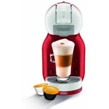Nescafé Dolce Gusto Mini Me De'Longhi EDG305.WR - Cafetera automática de cápsulas, 15 bares de presión para bebidas frías y calientes. Color blanco y rojo
