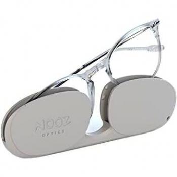 Nooz Gafas de Lectura - Color Crystal Corrección +3.00 - Forma Rectangular - Para Hombres y Mujeres - Modelo Bao Colección Essential