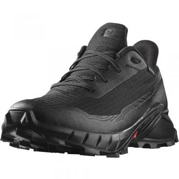 Salomon Alphacross 5 GTX Zapatillas de Trail Running Impermeables para Hombre, Color Negro, Talla 44, Agarre Potente, Protección frente al Agua y el Clima, Comodidad Duradera