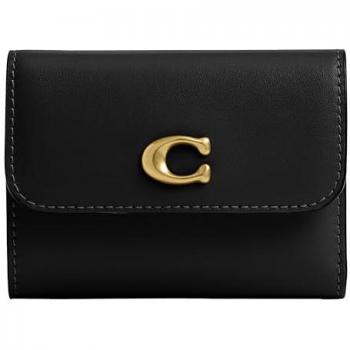 Coach Essential Black Leather Wallet for Women - CZ111