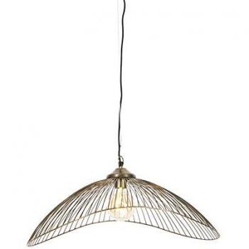 Lámpara Colgante de Diseño en Latón 64cm - PIA, E27, Acero, Max. 1 x 40W