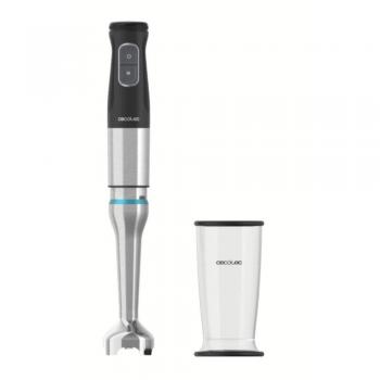 Batidora de Mano Cecotec Katana 12 Jar D, 1200W, 21 Velocidades, Perreo Move, Negro/Plata, con Vaso de 0.8L