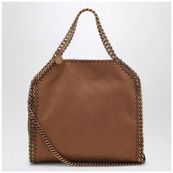 Stella McCartney Women's Falabella Mini Tote Bag in Leather Brown, Size UNI, 371223WP04052200