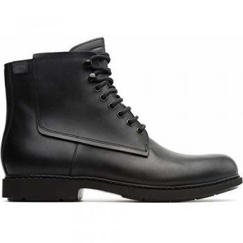 CAMPER Neuman Men's Black Smooth Leather Ankle Boots Size 42/9