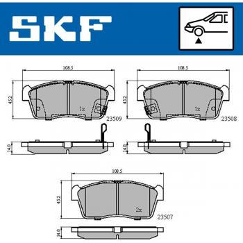Pastillas de freno SKF VKBP 80275 A