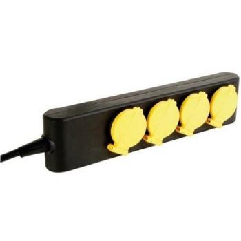 Base Múltiple Perel - Protección IP44 - Cable 1.5m - Potencia Máxima 3500W