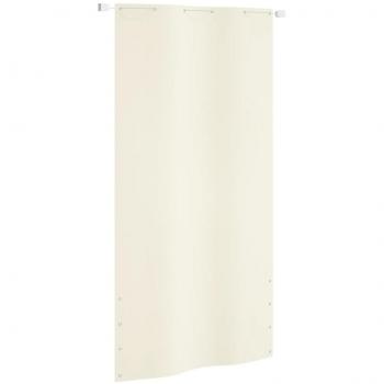 Toldo pantalla para balcón tela oxford color crema 120x240 cm