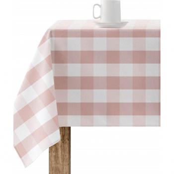 Mantel antimanchas MUARÉ - Elegante mantel resinado con cuadros vichy azul, tejido 100% algodón orgánico y fabricado en España