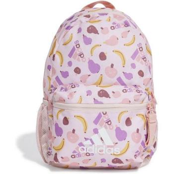 Mochila adidas Printed Backpack Infantil Rosa 12.5L con diseño de frutas, color rosa claro y lila