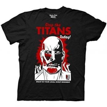 Attack on Titan - Camiseta - Manga corta - Hombre Negro negro XX-Large