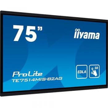 iiyama PROLITE TE7514MIS-B2AG Pantalla plana 75 4K Ultra HD 60 Hz Videowall con tecnología táctil