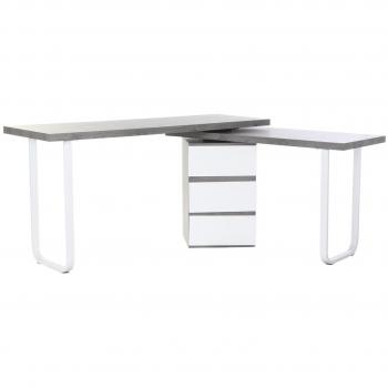 Escritorio DKD Home Decor Natural Gris Metal MDF (150 x 120 x 75 cm)
