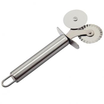 Cortador Masa Pasta Corta Pizza Acero Inox Cuchillas Dobles
