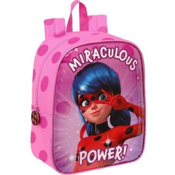 Mochila Guardería Ladybug con Adaptador para Carro 27cm Safta 612202232