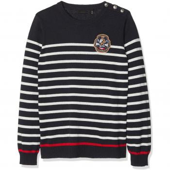 IKKS Pull Tricot, Jersey para Niños, Bleu