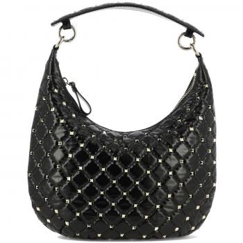 Valentino Garavani Women's Rockstud Spike Small Shoulder Bag in Black