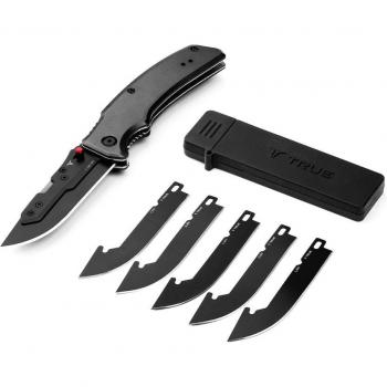 Cuchillo MultiBlade de Hojas Intercambiables True Utility - Unisex, Color Negro