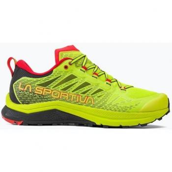 La Sportiva Jackal II Trail Running Shoes - Yellow Red, Size 45